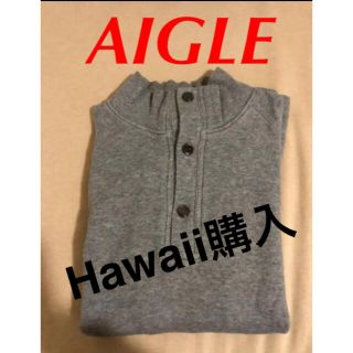 エーグル(AIGLE)のⓂ️AIGLE 灰 スウェット【M】(スウェット)