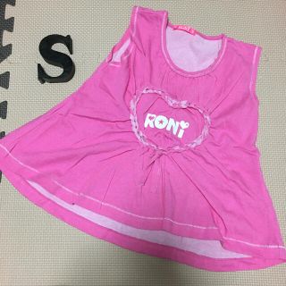 ロニィ(RONI)の20🌸新品🌸サンプルRONI🌸編み込みカットソーピンク🌸S(Tシャツ/カットソー)