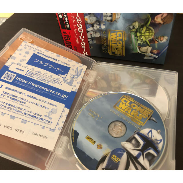 スターウォーズ: クローンウォーズ シーズン 1-5 コンプリートセット 中古 エンタメ/ホビーのDVD/ブルーレイ(アニメ)の商品写真