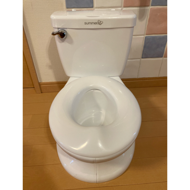 洋式トイレトレーニング　ホワイト キッズ/ベビー/マタニティのおむつ/トイレ用品(補助便座)の商品写真