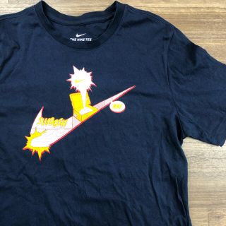 ナイキ(NIKE)の美品 NIKE ナイキ ロゴ Tシャツ 半袖  XL 古着 紺(Tシャツ/カットソー(半袖/袖なし))