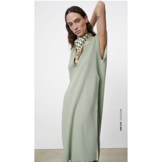 ザラ(ZARA)のZARA ザラ 2021 ロング　ニット　ベスト(ベスト/ジレ)