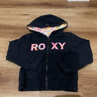 ロキシー(Roxy)のエミ様専用　ROXY ロキシー　100cm パーカー　黒　花柄(ジャケット/上着)