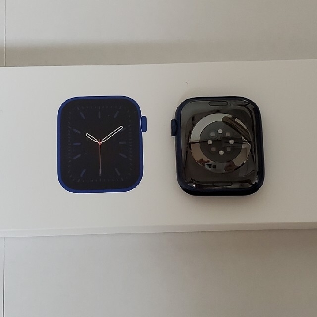 Apple Watch(アップルウォッチ)のApple Watch series 6 44mm GPSモデルブルーアルミ メンズの時計(腕時計(デジタル))の商品写真