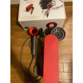 ダイソン(Dyson)のdyson ダイソン ドライヤー (HD01レッド) 美品(ドライヤー)