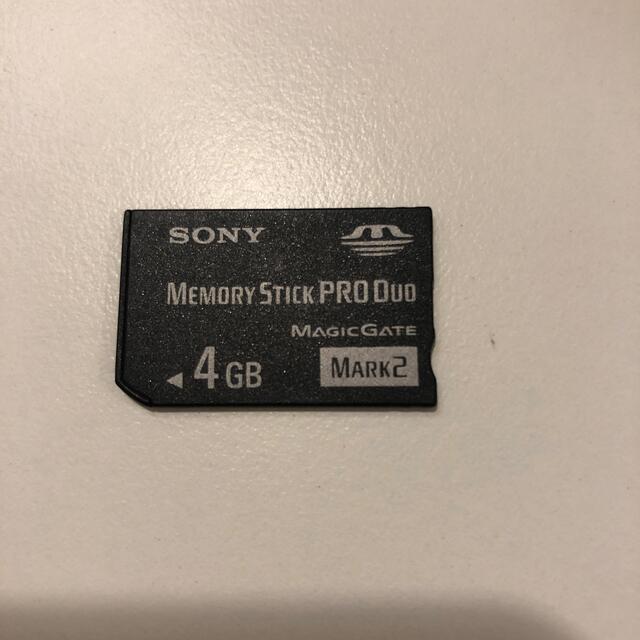SONY(ソニー)のMEMORY STICK PRO DUO 4GB スマホ/家電/カメラのPC/タブレット(PC周辺機器)の商品写真
