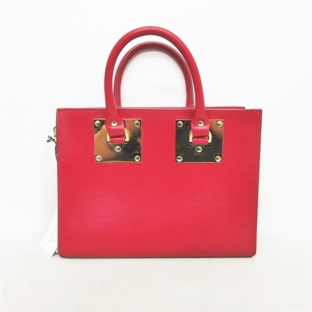 SOPHIE HULME(ソフィーヒュルム)のソフィーヒュルム アルビオン トートバッグ ハンドバッグ MEDIUM 赤 レディースのバッグ(ハンドバッグ)の商品写真
