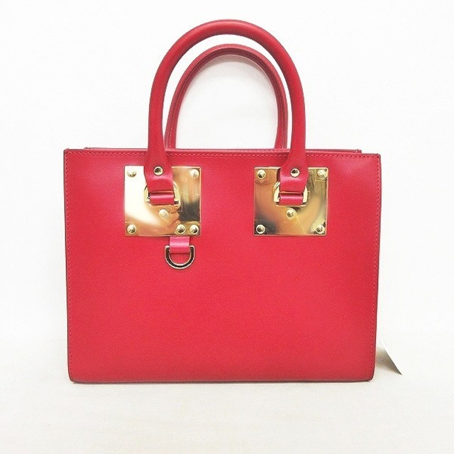 SOPHIE HULME(ソフィーヒュルム)のソフィーヒュルム アルビオン トートバッグ ハンドバッグ MEDIUM 赤 レディースのバッグ(ハンドバッグ)の商品写真