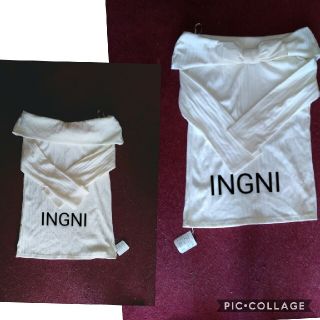 イング(INGNI)の★購入より１ヶ月後発送★　半額　新品INGNI　2wayカットソー　M(カットソー(長袖/七分))