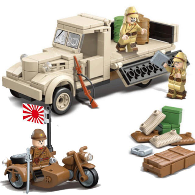 日本陸軍 ニッサン 180型 トラック レゴ 互換 ブロックトイの通販 by 