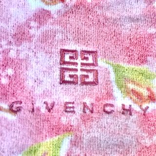 ジバンシィ(GIVENCHY)のジバンシー ハンドタオル／ピンク 花柄(ハンカチ)