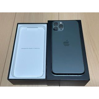 アイフォーン(iPhone)の美品 iPhone 11 Pro グリーン 256GB ドコモ SIMフリー(スマートフォン本体)