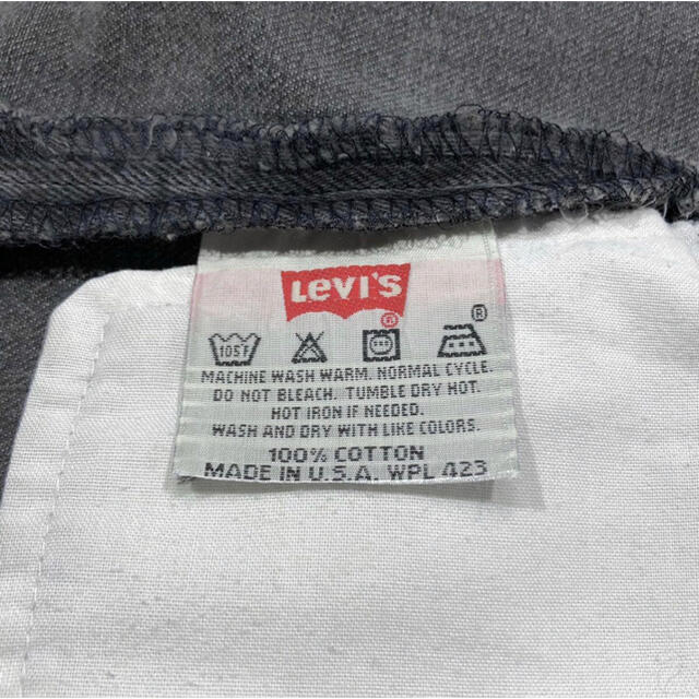 Levi's(リーバイス)のUSA製 Levi's リーバイス 501 米国製 先染め ブラック デニム メンズのパンツ(デニム/ジーンズ)の商品写真