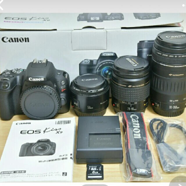 Canon EOS kiss X9 トリプルレンズセットカメラ