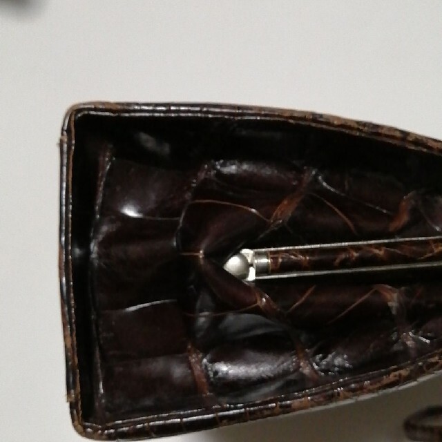 クロコダイル　ハンドバッグ　アンティーク レディースのバッグ(ハンドバッグ)の商品写真
