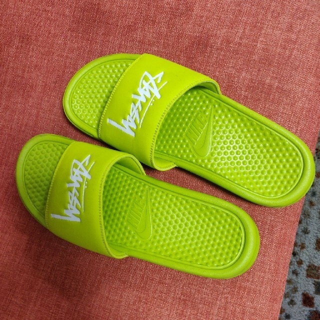 サンダルstussy×NIKE　ベナッシサンダル　Slide　27.0　ボルト　volt