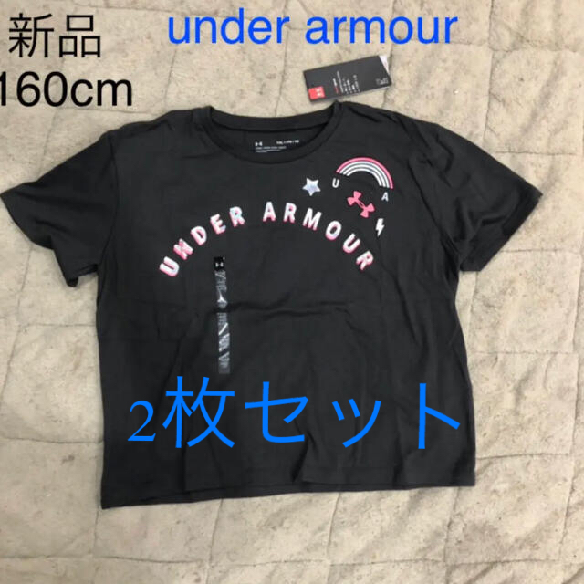 UNDER ARMOUR(アンダーアーマー)のセール新品タグ付き　アンダーアーマー  Tシャツ　160cm 大人の方もどうぞ キッズ/ベビー/マタニティのキッズ服女の子用(90cm~)(Tシャツ/カットソー)の商品写真