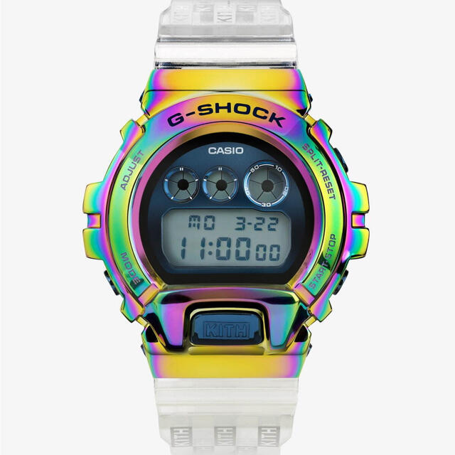 腕時計(デジタル)kith G shock GM-6900 rainbow 新品未使用
