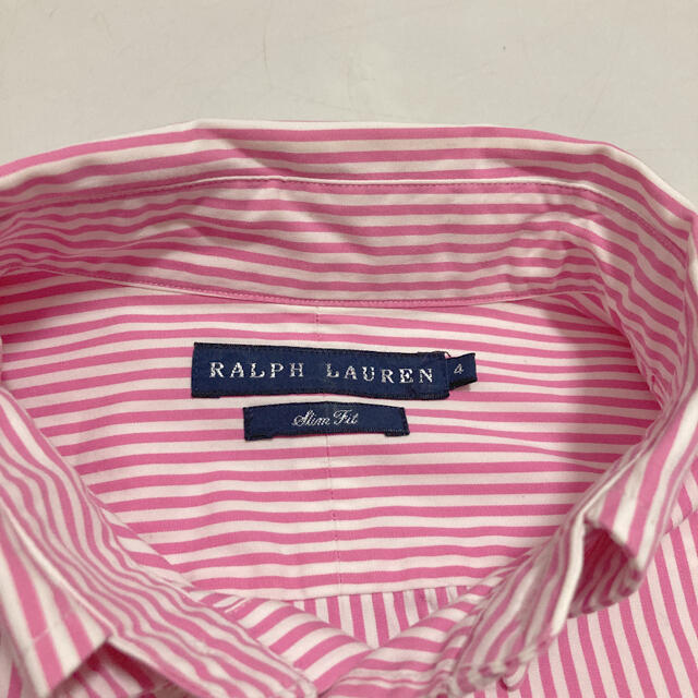 Ralph Lauren(ラルフローレン)のラルフローレン  ラルフ  ストライプ　シャツ　ブラウス　ピンク レディースのトップス(シャツ/ブラウス(長袖/七分))の商品写真