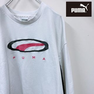 プーマ(PUMA)のPUMA プーマ　刺繍　スウェット　希少ロゴ　authentic 古着　ユーズド(スウェット)