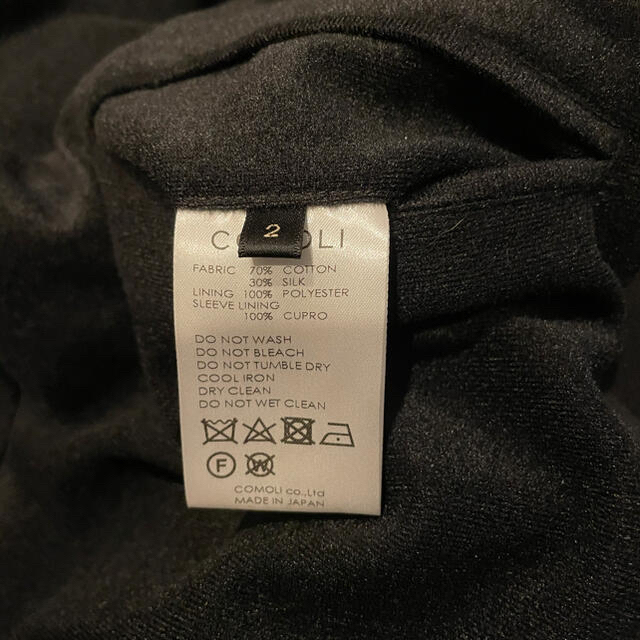 COMOLI(コモリ)の19ss comoli コットンシルクスウィングトップ　size2 black メンズのジャケット/アウター(ブルゾン)の商品写真