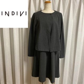 インディヴィ(INDIVI)の【INDIVI】ジャケット ワンピース セット 38(スーツ)