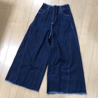 ページボーイ(PAGEBOY)の美品　ページボーイ  デニム ワイドパンツ(デニム/ジーンズ)