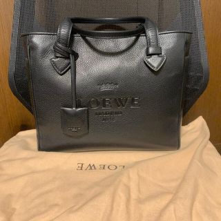 ロエベ(LOEWE)のロエベ　ヘリテージトート　黒　美品(トートバッグ)