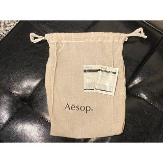 イソップ(Aesop)のAesop 巾着とサンプル2点セット(ショップ袋)