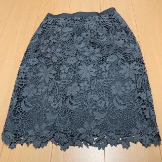 ジャスグリッティー(JUSGLITTY)の※ちなつ様専用※ジャスグリッティー　ケミカルレースフラワータイトスカート(ひざ丈スカート)