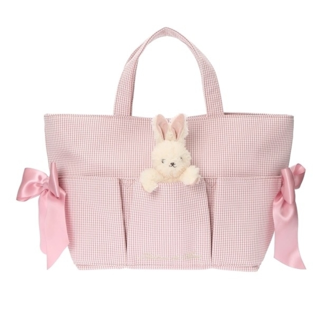 Maison de FLEUR《Easter》うさぎさんと一緒トートバッグ - トートバッグ