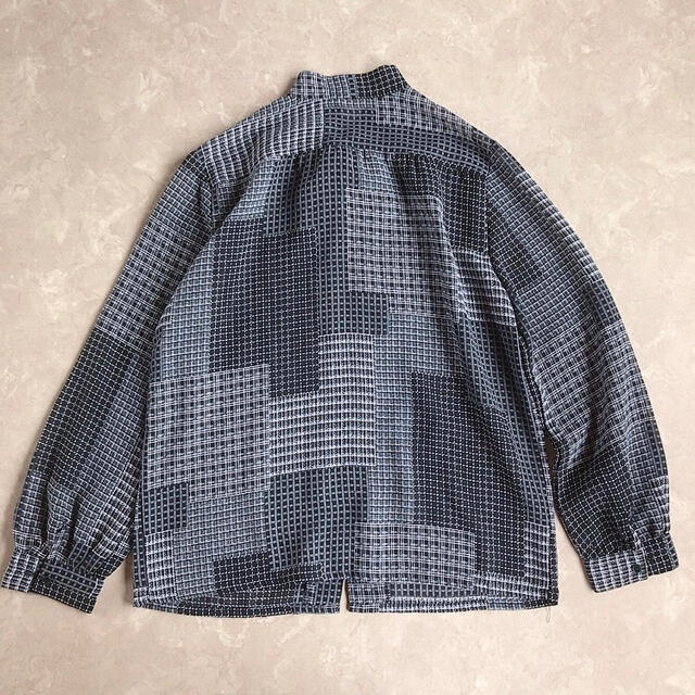 Lochie(ロキエ)のusedレトロ チェック リボンタイ ブラウス古着 ヴィンテージ vintage レディースのトップス(シャツ/ブラウス(長袖/七分))の商品写真