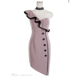 ローブ(ROBE)のDEA.by ROBE de FLEURS  アシンメトリータイトミニドレス(ミニドレス)