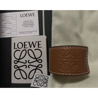 LOEWE スラップブレスレット　バングル　パイソン