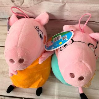 再販！ペッパピッグpeppa pigぬいぐるみ家族セットYouTube人気