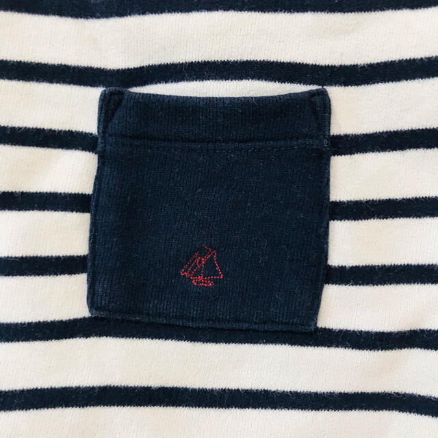 PETIT BATEAU(プチバトー)のプチバトー 厚手スウェット生地 ワンピース 4ans 102 100 キッズ/ベビー/マタニティのキッズ服女の子用(90cm~)(ワンピース)の商品写真