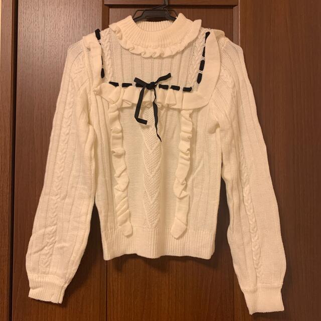 Ank Rouge(アンクルージュ)のAnk Rouge リボン ニット レディースのトップス(ニット/セーター)の商品写真