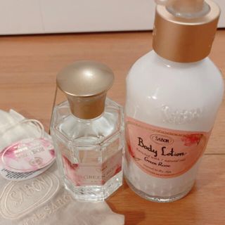 サボン(SABON)の【サボン】グリーンローズ　オードトワレ　ボディローション　2点セット(香水(女性用))