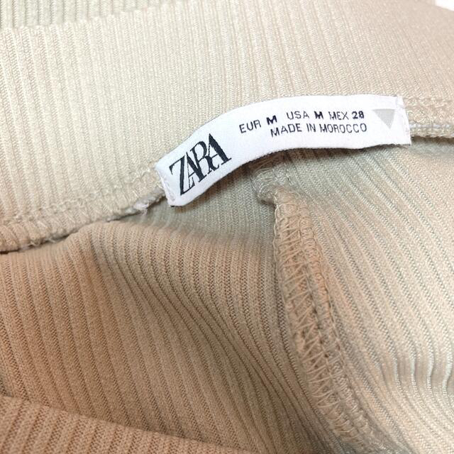 ZARA(ザラ)の新品未使用リブパンツ レディースのパンツ(カジュアルパンツ)の商品写真