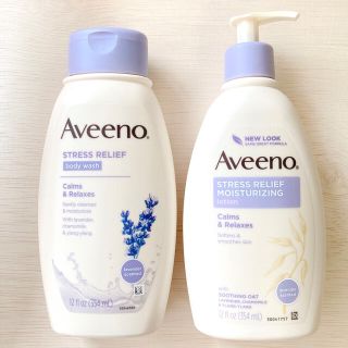 アベンヌ(Avene)のアビーノ  ストレスリリーフ ボディローション & ウォッシュ【2点】354ml(ボディローション/ミルク)