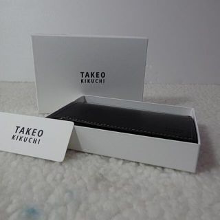 タケオキクチ(TAKEO KIKUCHI)の【新品/本物】TAKEO KIKUCHI（タケオキクチ）名刺入れ/黒(名刺入れ/定期入れ)