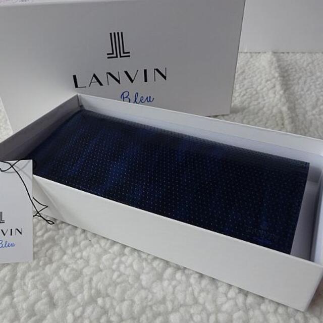 LANVIN en Bleu(ランバンオンブルー)の【新品/本物】LANVIN en Bleu（ランバンオンブルー）長財布/紺 メンズのファッション小物(長財布)の商品写真