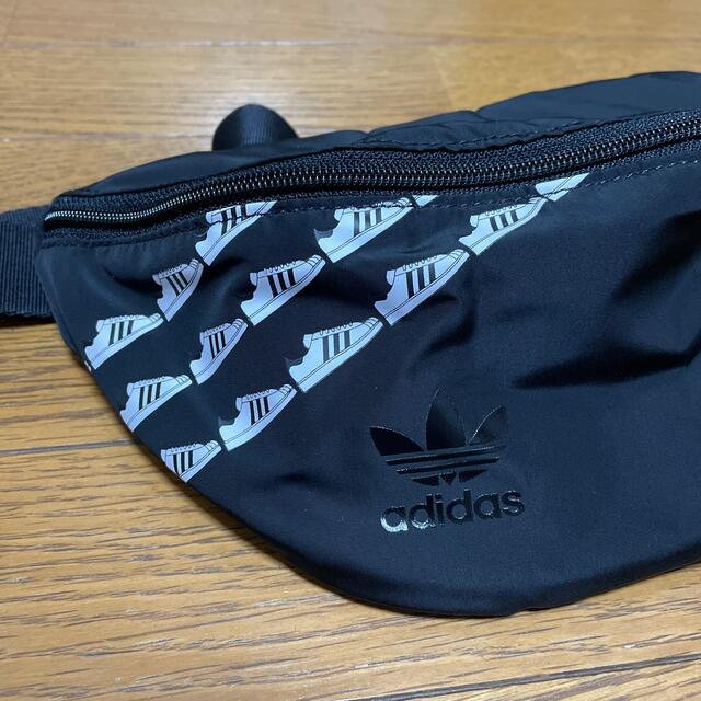 adidas 超美品！adidas ウエストポーチ 黒 SUPER STARの通販 by ma｜アディダスならラクマ