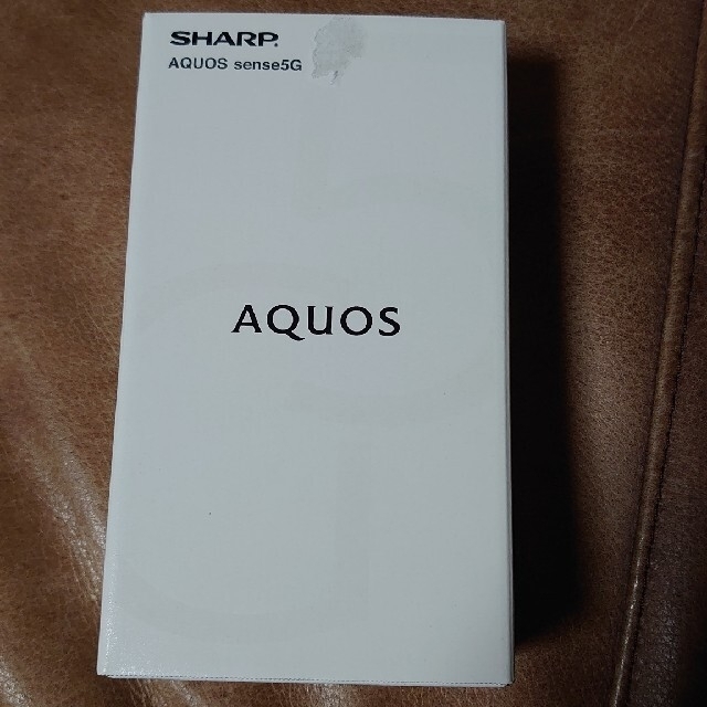 AQUOS(アクオス)の【未開封】AQUOS sense 5G ブラック スマホ/家電/カメラのスマートフォン/携帯電話(スマートフォン本体)の商品写真