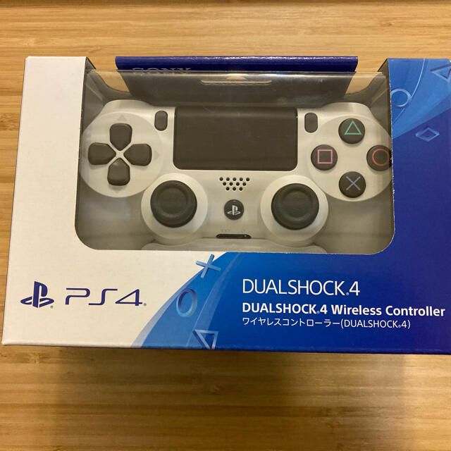 ゲームソフト/ゲーム機本体PS4 純正ワイヤレスコントローラー DUALSHOCK4 グレイシャーホワイト