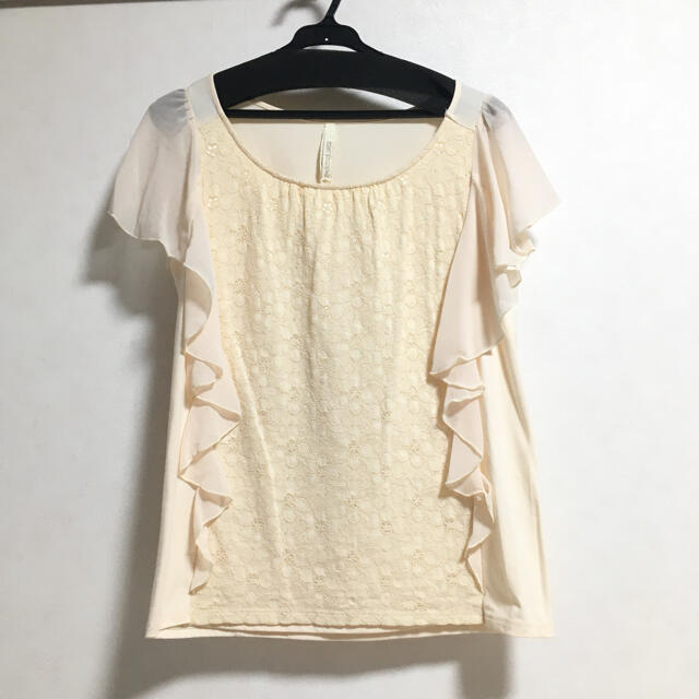 PROPORTION BODY DRESSING(プロポーションボディドレッシング)の【プロポ】ライトピンク袖シフォントップス レディースのトップス(シャツ/ブラウス(半袖/袖なし))の商品写真