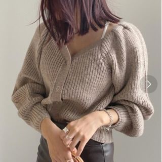 アメリヴィンテージ(Ameri VINTAGE)のAMERI 2WAY PUFF CARDIGAN 限定値下げ(カーディガン)