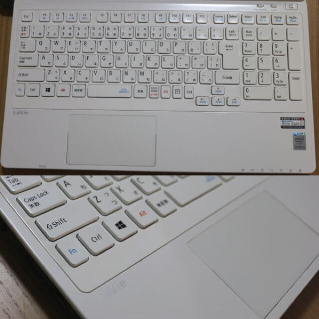 NEC(エヌイーシー)のNEC ノートパソコン　PC-NS350AAW-E3　ジャンク スマホ/家電/カメラのPC/タブレット(ノートPC)の商品写真