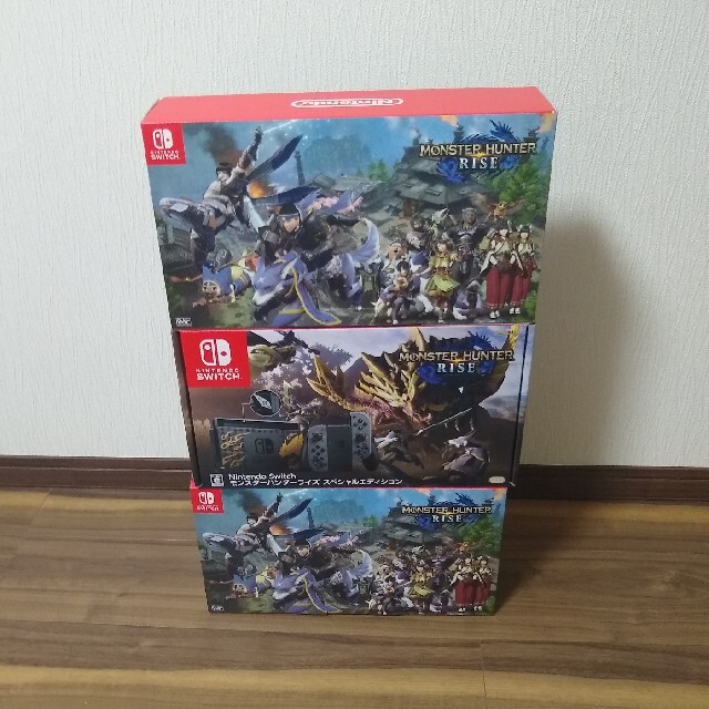 半価特販 【3台セット】Switch モンスターハンターライズ スペシャル