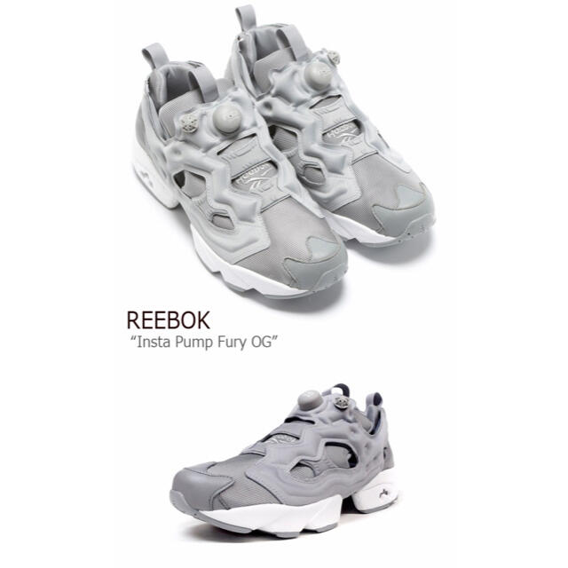 Reebok(リーボック)のReebok INSTAPUMP FURYポンプフューリー グレー V65751 レディースの靴/シューズ(スニーカー)の商品写真